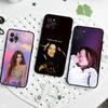 Sängerin Selena Gomez Schauspielerin Handyhülle Für IPhone 17 16 15 14 13 12 11 Pro Max Plus Mini Weiche Schwarze Hülle