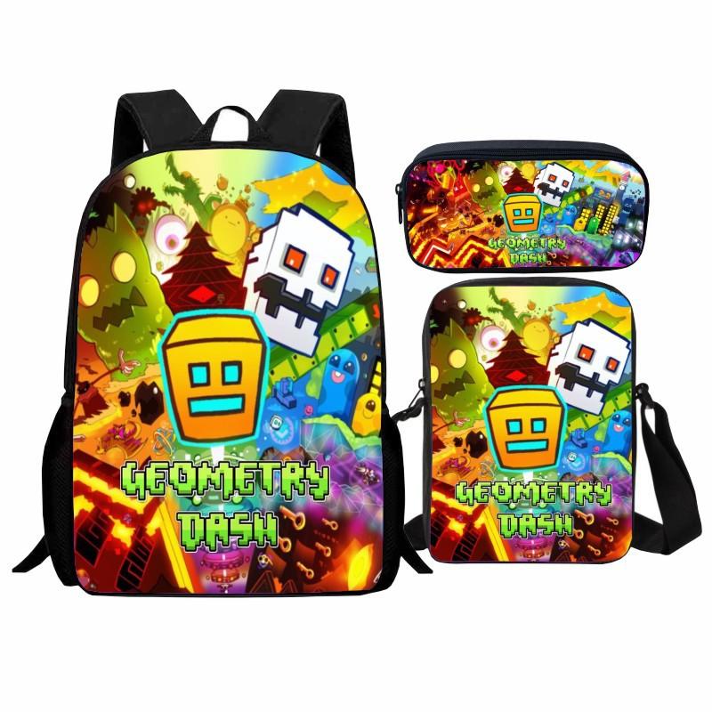 Geometry Dash Skolēnu Mugursoma 3 Daļu
