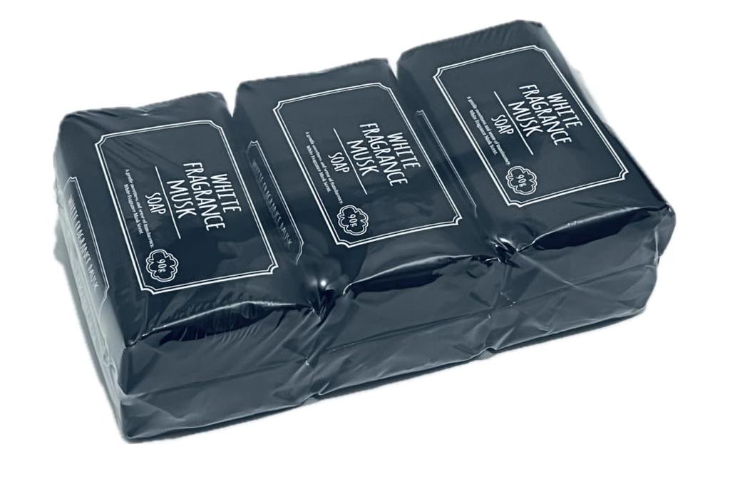 WHITE FRAGRANCE MUSK SOAP White Fragrance Musk Soap pieces x 2 sets with bonus gift (6 (12 pieces))
