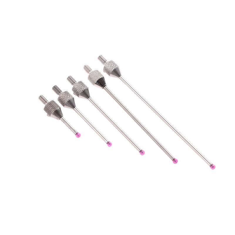 2Mm Ruby Tungsten Steel Head Od 10Mm 20Mm Measure Length M2.5 Thread Micrometer Height Lever Dial Test Gauge Tip Indicator Probe