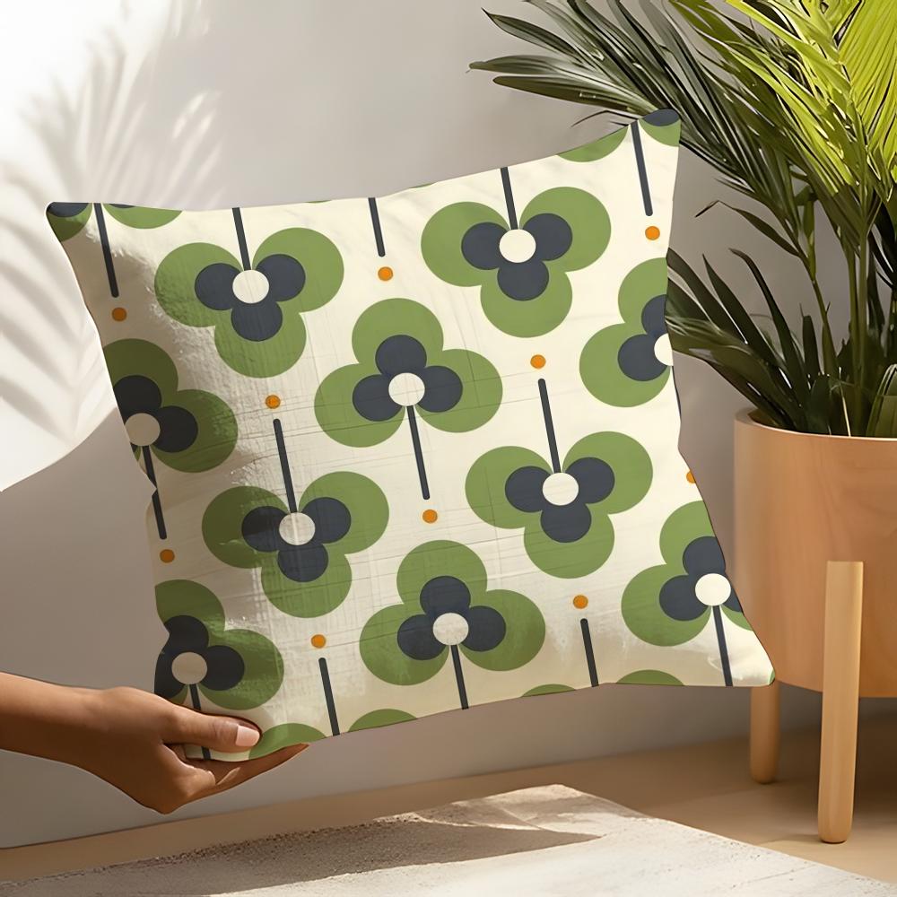 O-Orla Kiely Bloemen Kussensloop Huis Woonkamer Decoratie Linnen Kussenslopen Kussenhoes 35x35cm