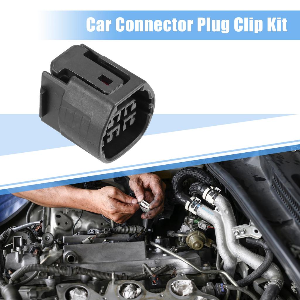 X AUTOHAUX Alternator Connector Adapter Plug Clip Kit Replacement 4 Pin for Toyota Number 9098011964 1 Set