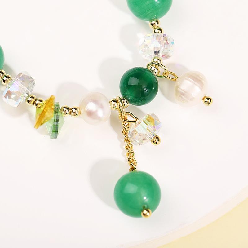 New Super Immortal Double-layer Bracelet Female Mori Sweet Girl Crystal Beaded Bracelet Personalized Student Girlfriend Jewelry