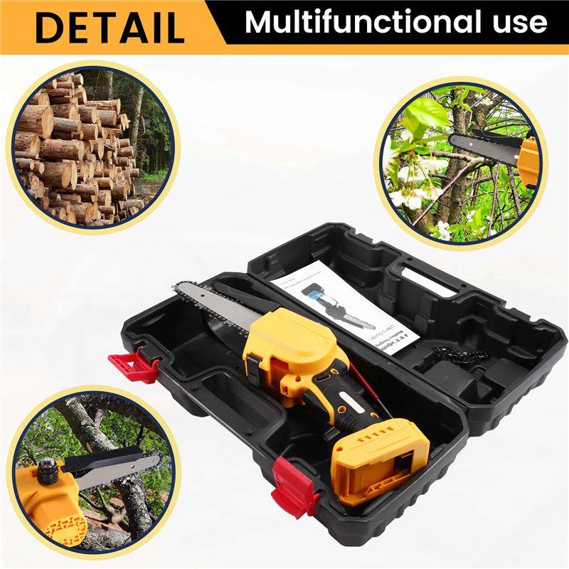 A20F-6Inch Brushless Chainsaw For 18/20V Battery Cordless Electric Chain Saw Woodworking Cutter Pruning Power Tools