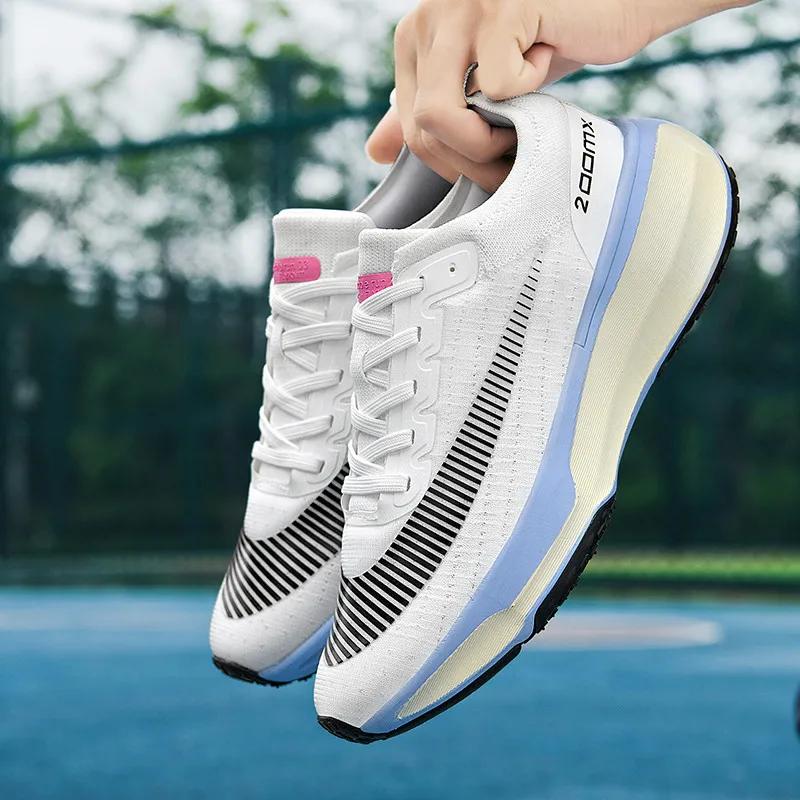 

Легкие дышащие роскошные бренды износостойкие спортивные кроссовки для бега на открытом воздухе 2024 мужские весенние модные туфли для мужчин 42 белый