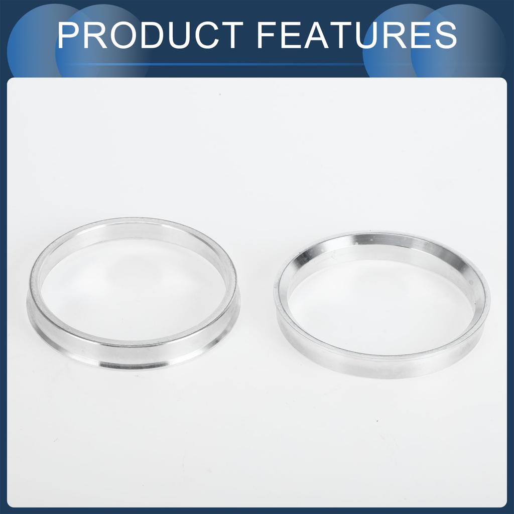 INFINAUTO Hub Centric Rings 65.1mm Inner To 72.6mm Outside Diameter Vehicle Wheel Hub Rings Aluminum Alloy 4pcs