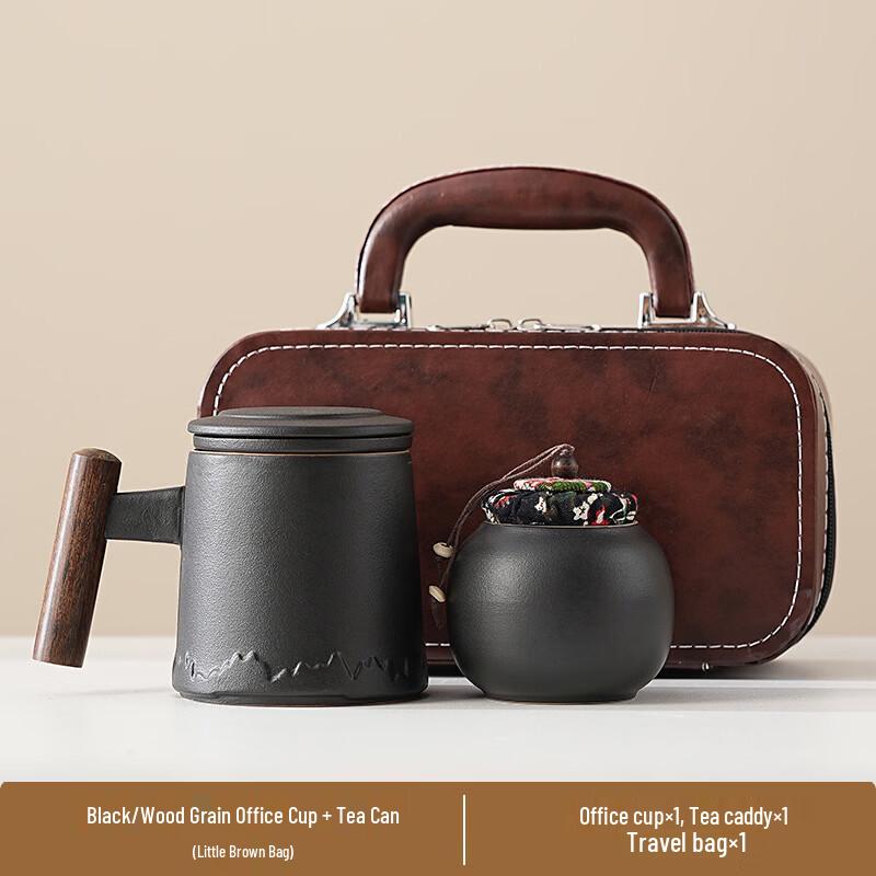 Ceramic Office Cup & Tea Caddy Gift Set