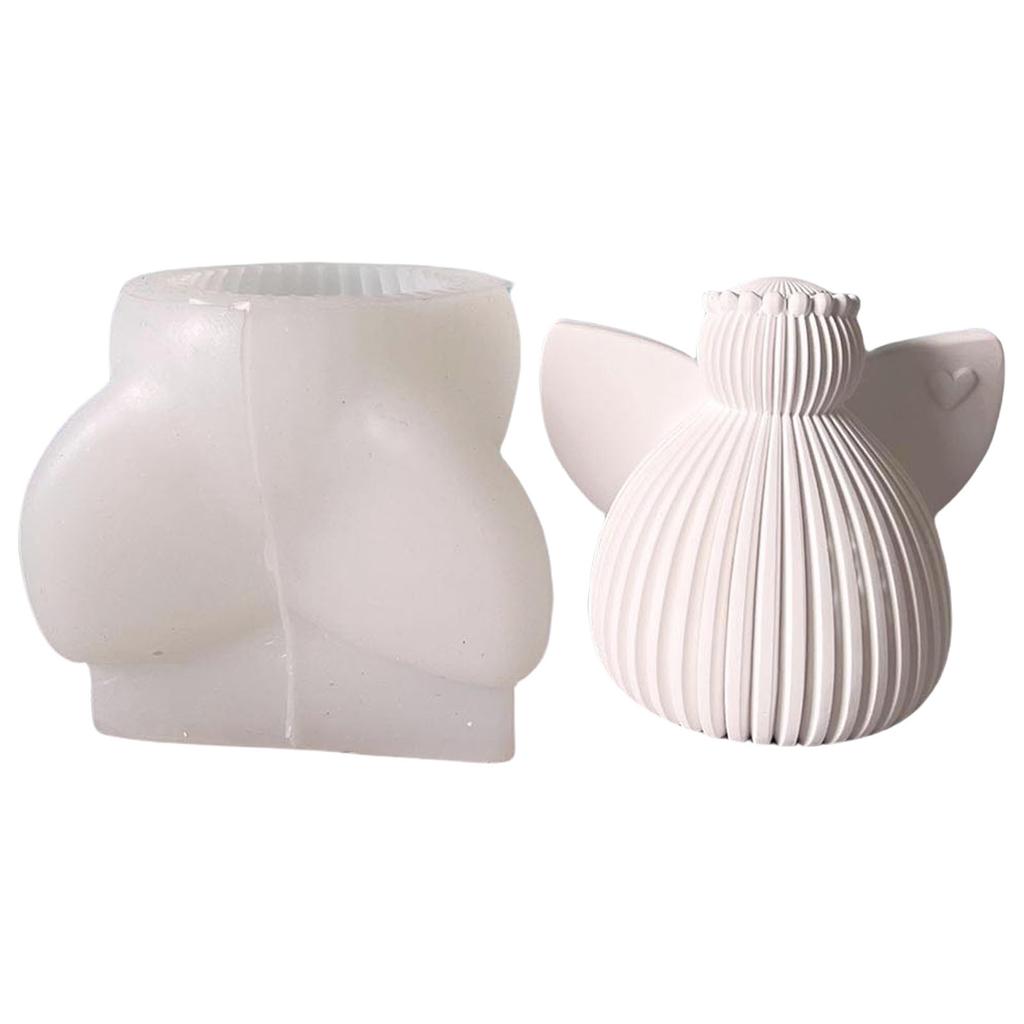 Angel Wing Silicone Candle Molds Food Grade Silicones for Epoxy Resin Making Candle Soap Chocolate Wedding Decoration