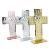 21cm Hollow Out Acrylic Scriptures for Cross with Stand Jesus Christ Catholic Bible Religious Christian Standing for Cross A0KF