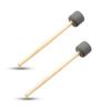RegPro B Bass Drum Mallets, Set of 2, Rich Tone, EVA, Gray