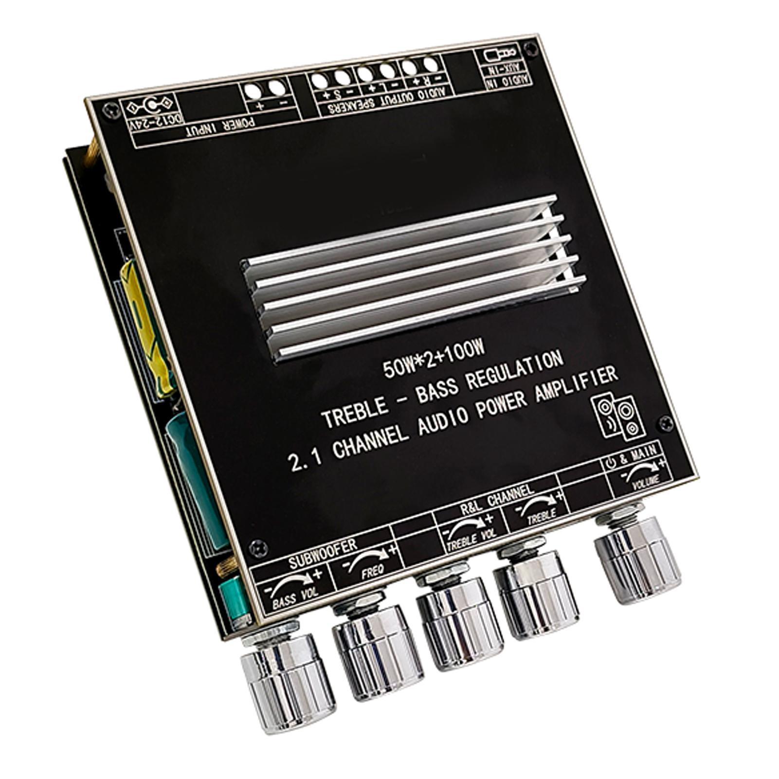 

Audio Power Amplifier Module 2.1 Channel Wireless Stepless Tuning Bluetooth Audio Amplifier Board