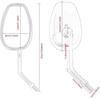 Side Mirrors Reversing Side Mirrors for S&uzuki for GN125 Motorcycle Rearview Mirror 10MM Motorcycle Rearview Mirrors