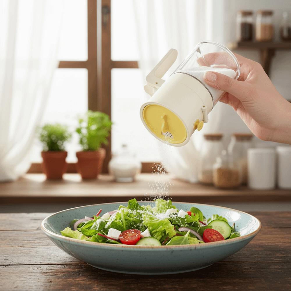 Quantitative Control Glass Spice Bottle 0.5g Sugar and Salt Container Glass Seasoning Box  Kitchen