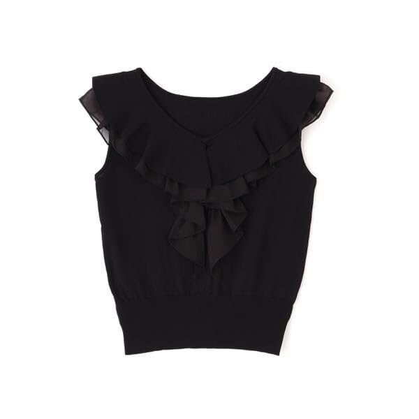 [JILL by JILL STUART] [Pre-order: Expected arrival: Late March - Early April] Ruffled Frill Knit