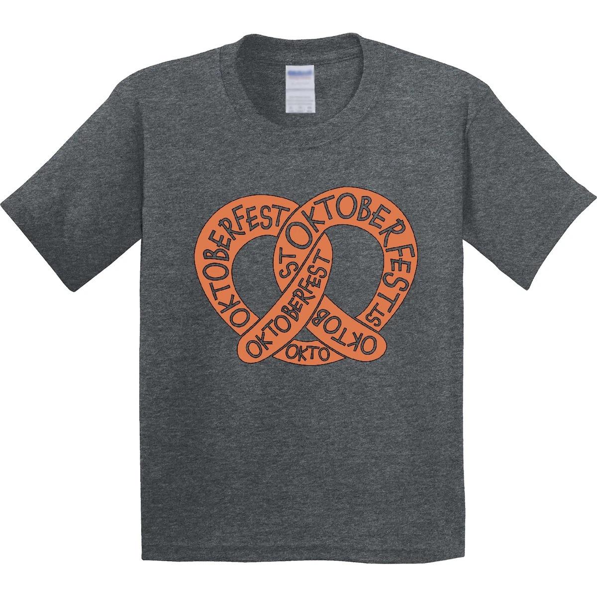 Inktastic Oktoberfest Pretzel Youth T-Shirt Twist Festival Celebrate Fun Food 120