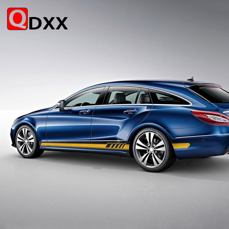 Edizione 1 Strisce Laterali Portiera Minigonne Adesivo Decalcomania Per Mercedes Benz Classe CLS W219 C219 W218 C218 X218 C257 CLS63 AMG Accessori