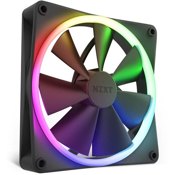 NZXT RF-R14DF-B1 [140mm] 2909 RGB Fan Set (2 Fans + Fan Controller) - Case Fans, Airflow Fans, Black