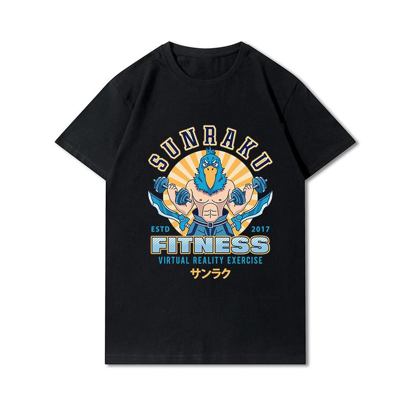 Plus Size Summer T Shirts for Women Anime Shangri La Frontier Printed Casual Short Sleeves Tops 100% Cotton Oversize O Neck Tees