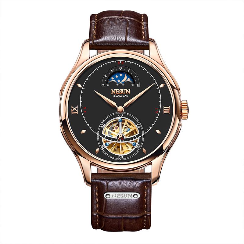 Luxus Marke NESUN Mode Automatische Mechanische Uhr Männer Sport Uhren  Skeleton Armbanduhr Wasserdichte Männliche Uhr Montre Homme