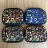Peony Embroidery Flower Shoulder Bag Canvas Zipper Flower Purse Wallets  Daily