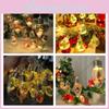 Christmas Tree Led Snow Globe Bulb String Lights For Indoor Outdoor White Warm
