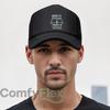 Geboren zum Angeln, Gezwungen zu Arbeiten Slogan Mode Netz Baseballkappe Atmungsaktiv Lässig Hüte Outdoor Für Unisex und Damen