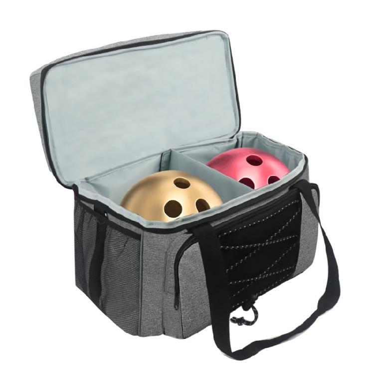Bowling Tote for Carrier Handbag with Padded Divider for Balls and Bowling Shoes
