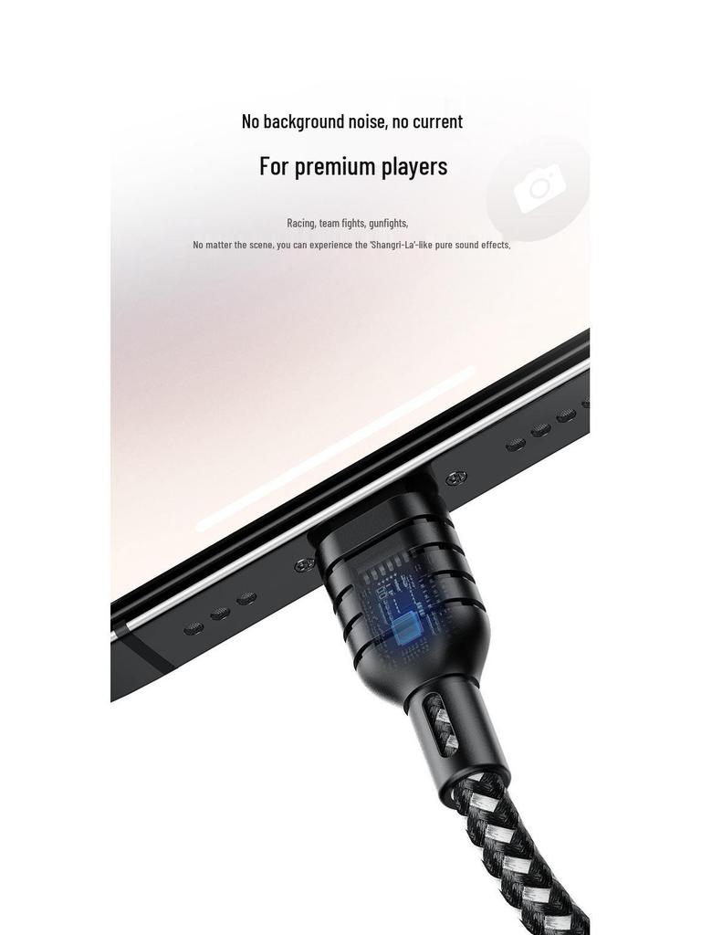 Pu Ji GS1 Sound Card: 2-in-1 Lightning Converter for Mobile Gaming