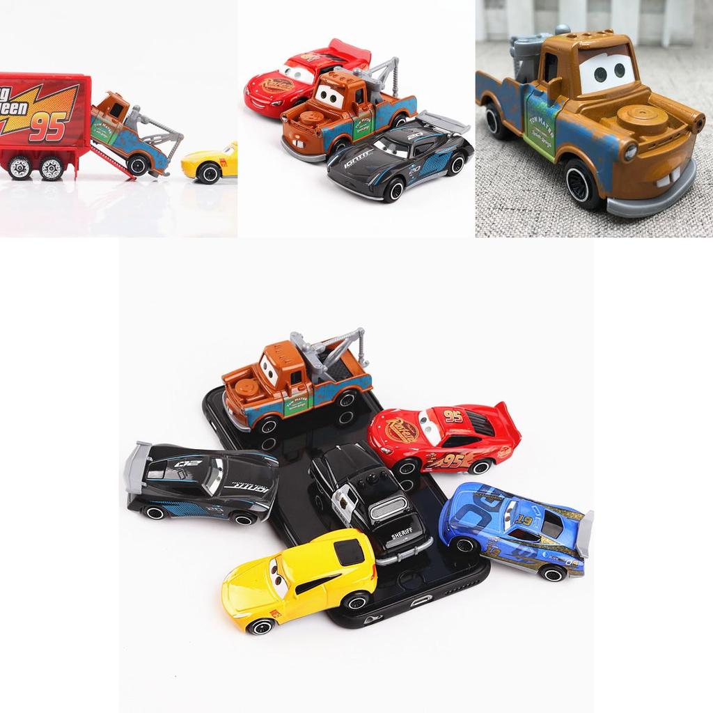 Exquisite 7 Pcs 164 Route 66 Car Toys Model Alloy Diecast Pvc Vehicles For Kids