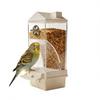 Automatic Parrot Feeder with Grain Hull Separation Function,Large Capacity Anti-Spill Food Dispenser for Birds