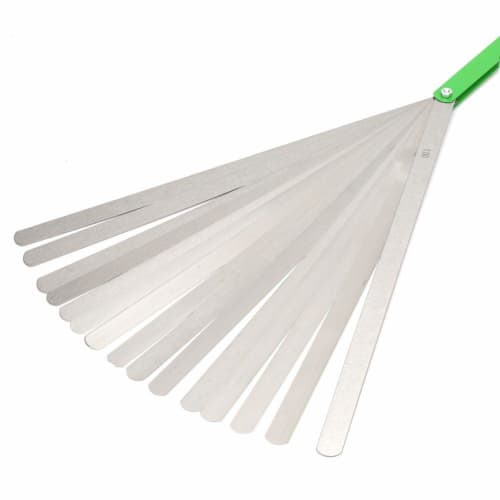 300mm Thickness Gauge, 17-Piece Set, 0.02-1mm, Stainless Steel Filler Gauge, High Precision for Measuring Gap, Adjusting String Height, and String Spa