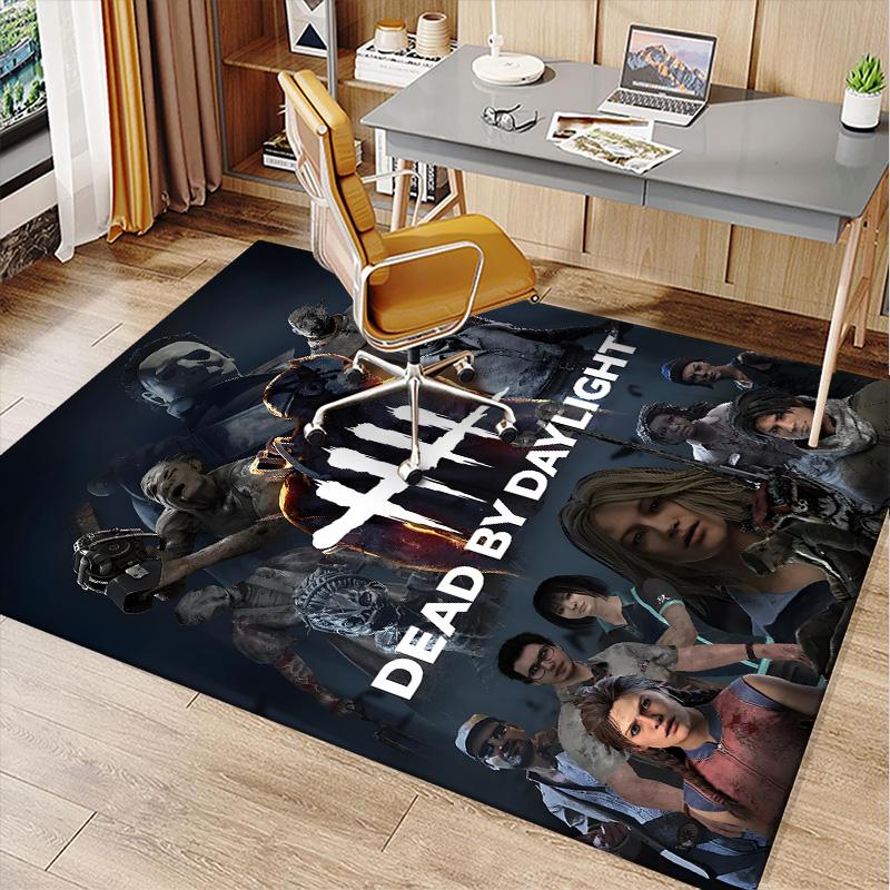 Dead Daylight Polyester Carpet, Soft Indoor Mat for Office Chair, Living Room, Computer Desk - Decorative Home Office Rug Design