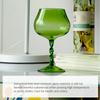 Green Vintage Crystal Glass Wine Goblet Creative Home Use Wine Glasses Cocktail Glasses Green Spiral Cup Stem Barware