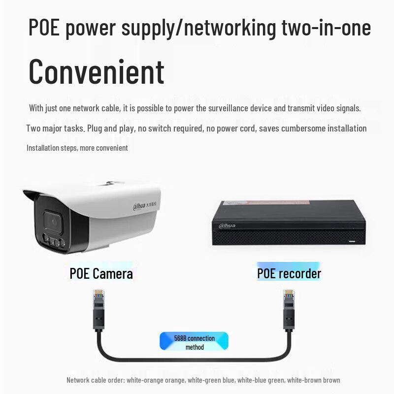 Dahua 4MP PoE Outdoor Smart Dual-Light Network Camera CN plug (adapter included)