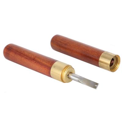 Leder afschuiner van sandelhout, doe-het-zelf afschuining, buitenafwerking, snijgereedschap 1,2 mm