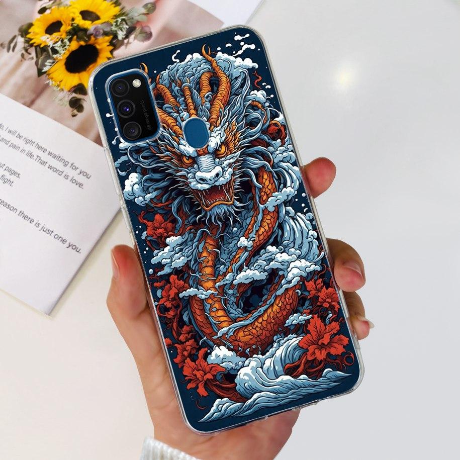 For Samsung M21 Case SM-M215F Silicone Soft Phone Cover For Samsung Galaxy M21 2020 Fundas Cartoon Coque For Samsung M 21 Bumper