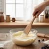Wooden Handle Scraper Mixing Function Eco-Friendly Sourdough Starter Tool Spreading Function Kitchen Utensils Cooking