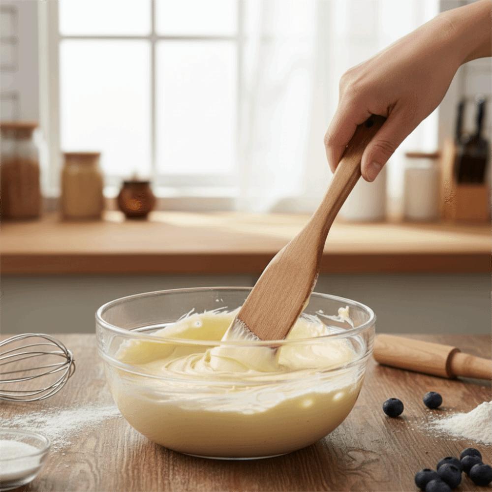 Wooden Handle Scraper Mixing Function Spreading Function Sourdough Starter Tool Eco-Friendly Kitchen Utensils Spreading