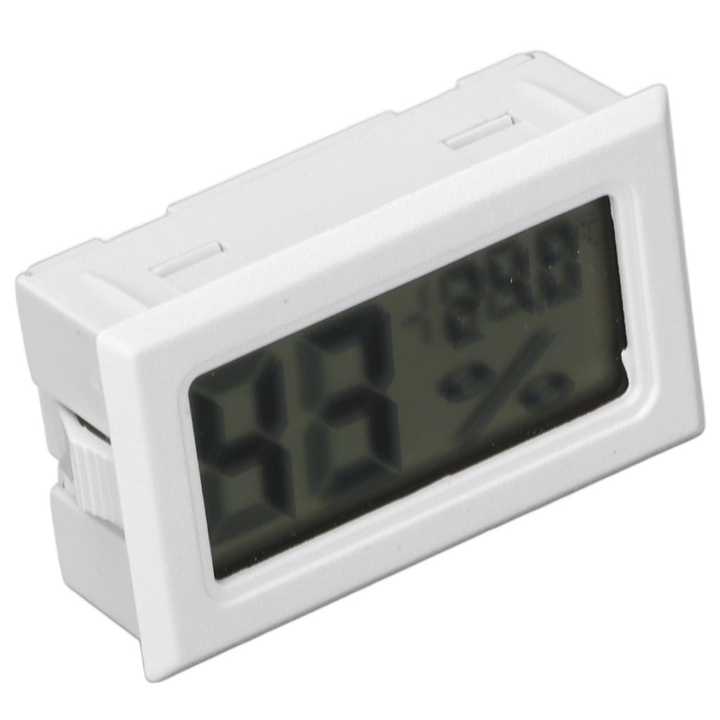 Mini Digital Hygro Thermometer White Portable Electronic Hygrometer for Home Wine Cellars