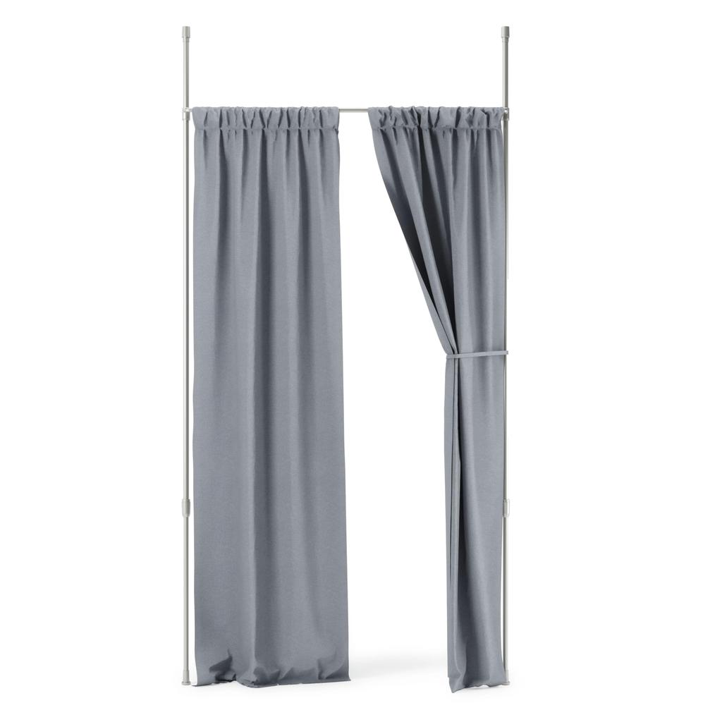 Umbra Anywhere Rod Lem Matte Silver Divider Tension Rod Curtain Rod 91.4-167.6cm