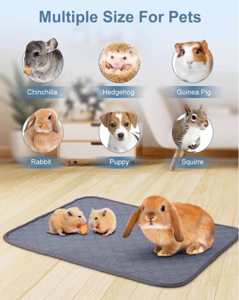 Guinea Pig Cage Lining Washable Guinea Pig Skin Pad Reusable and Non Slip Urinary Pad for Guinea Pig Cat Dog Bed Small Animal
