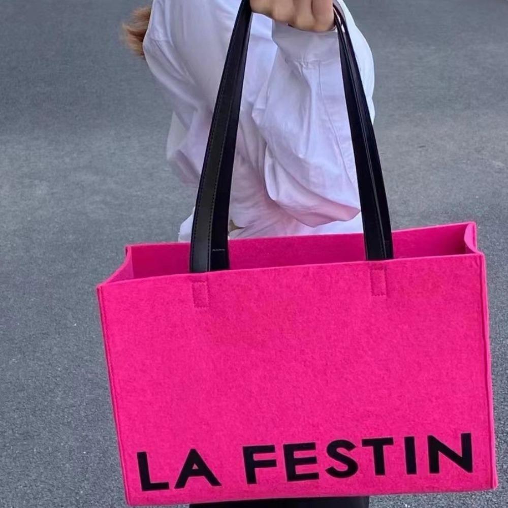 

with Handle Felt Shoulder Bag Large Capacity Storage Bag New Crossbody Bags