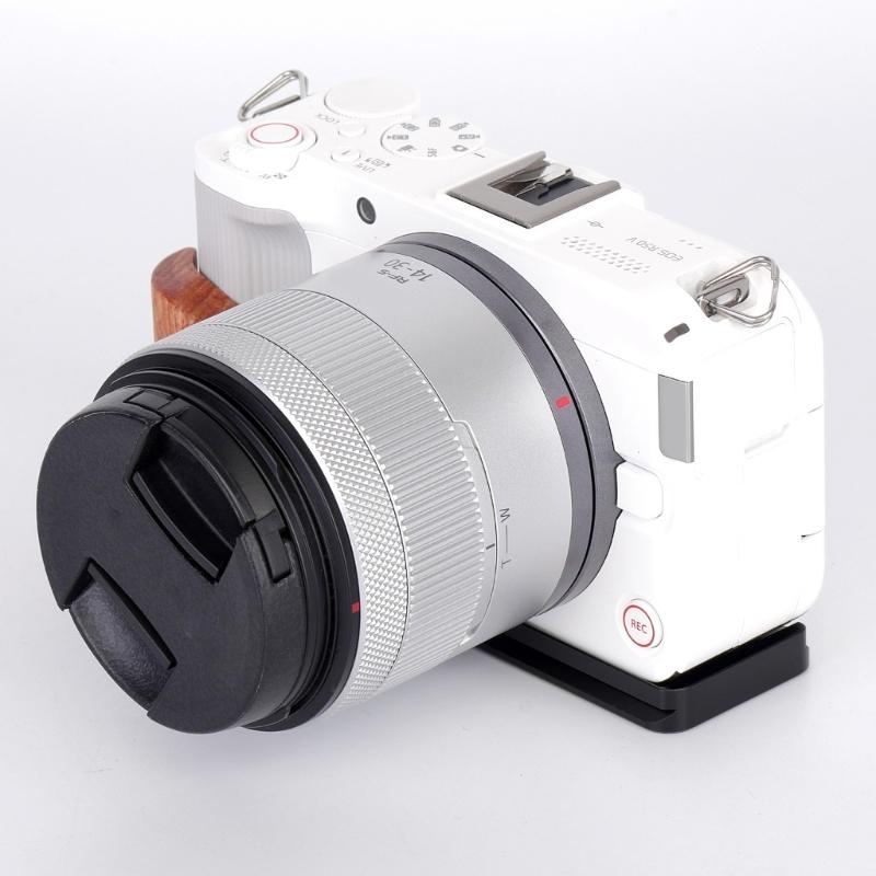 High Precise Aluminum Base Wooden Handle For R50V Cameras Hand Grip Improved Ergonomics And Durability 1/4inch Screw