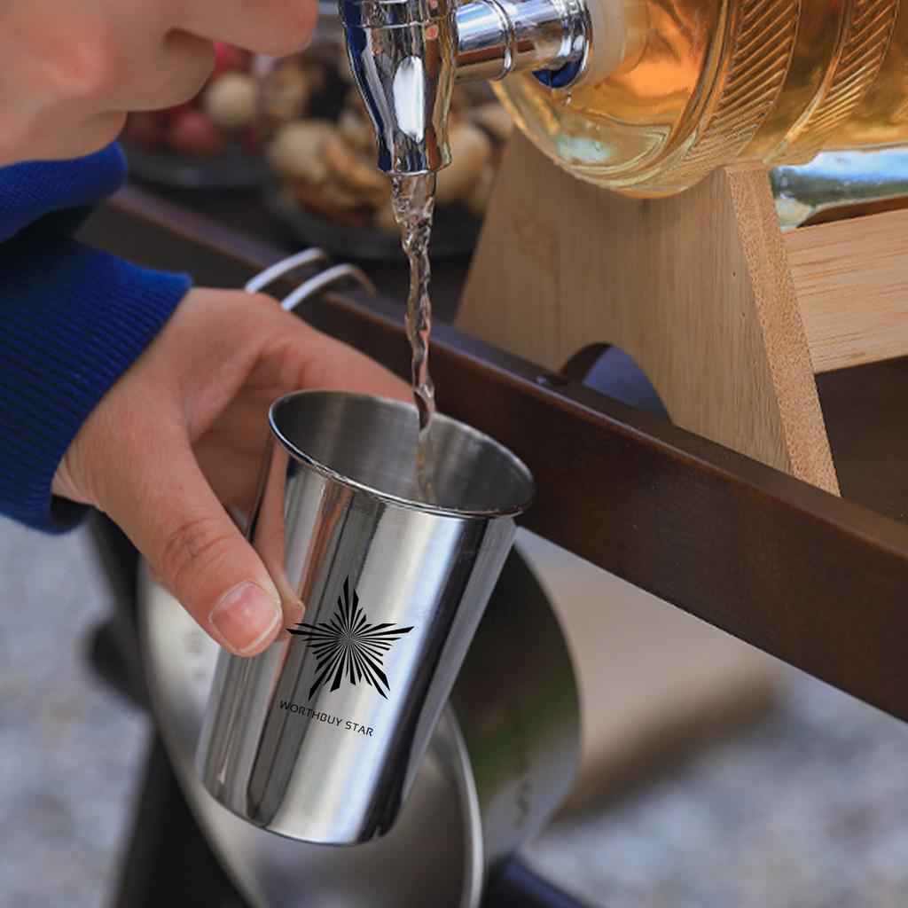 Outdoor Practical Travel Stainless Steel Cups With Case Portable Camping Mugs Whisky Wine Glasses Drinking Tea Mug