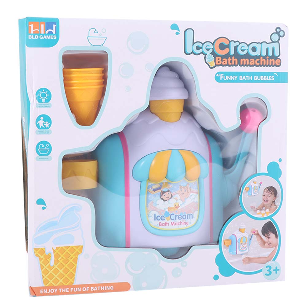 Simulation Ice Cream Bubble Maker Delicate Kid Toys Bath Ice Cream Foam Machine  Garden Yard