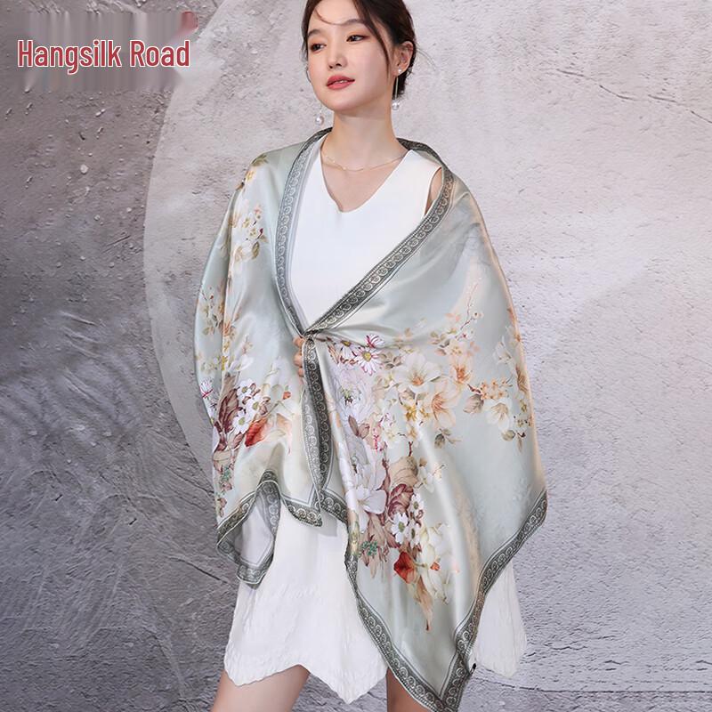 Hangsilu Chinese Style Mulberry Silk Scarf