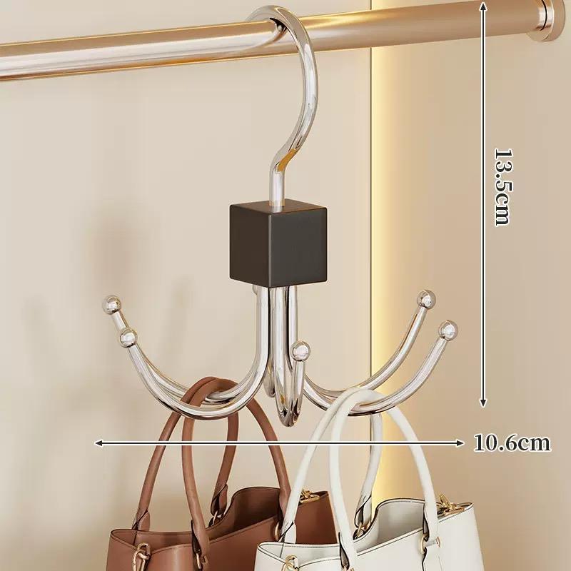 360° Rotating Belt Hanger Hook Durable Metal Belts Rack Organizer for Belts Scarves Bras Ties Home Dorm Storage Hangers