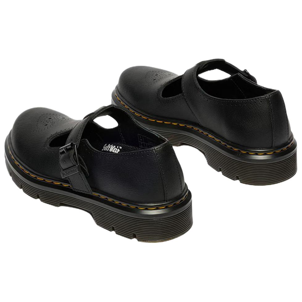 Dr. Martens Casual Leather Versatile Comfortable Thick Sole Mary Jane Shoes Women shoes Black 42899001