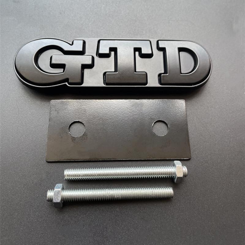 3D Metal Car Front Grill GTD Logo Emblem Badge For Volkswagen VW Golf 3 4 5 6 7 7 MK4 MK5 MK6 MK7 Rear Trunk Sticker Accessories