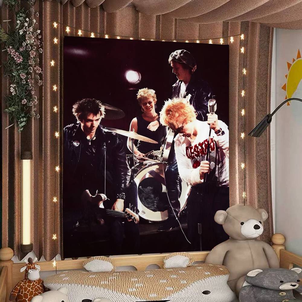 

SSex PPistols Rock Band Printed Large Wall Tapestry Art Science Fiction Room Home Decor Decor Blanket 74x94cm(29x37in)